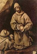 El Greco Hl. Franziskus und Bruder Leo, uber den Tod meditierend Germany oil painting artist